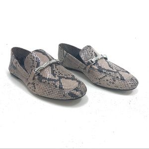 Nwob | Vince Camuto | Tan Snake skin loafers